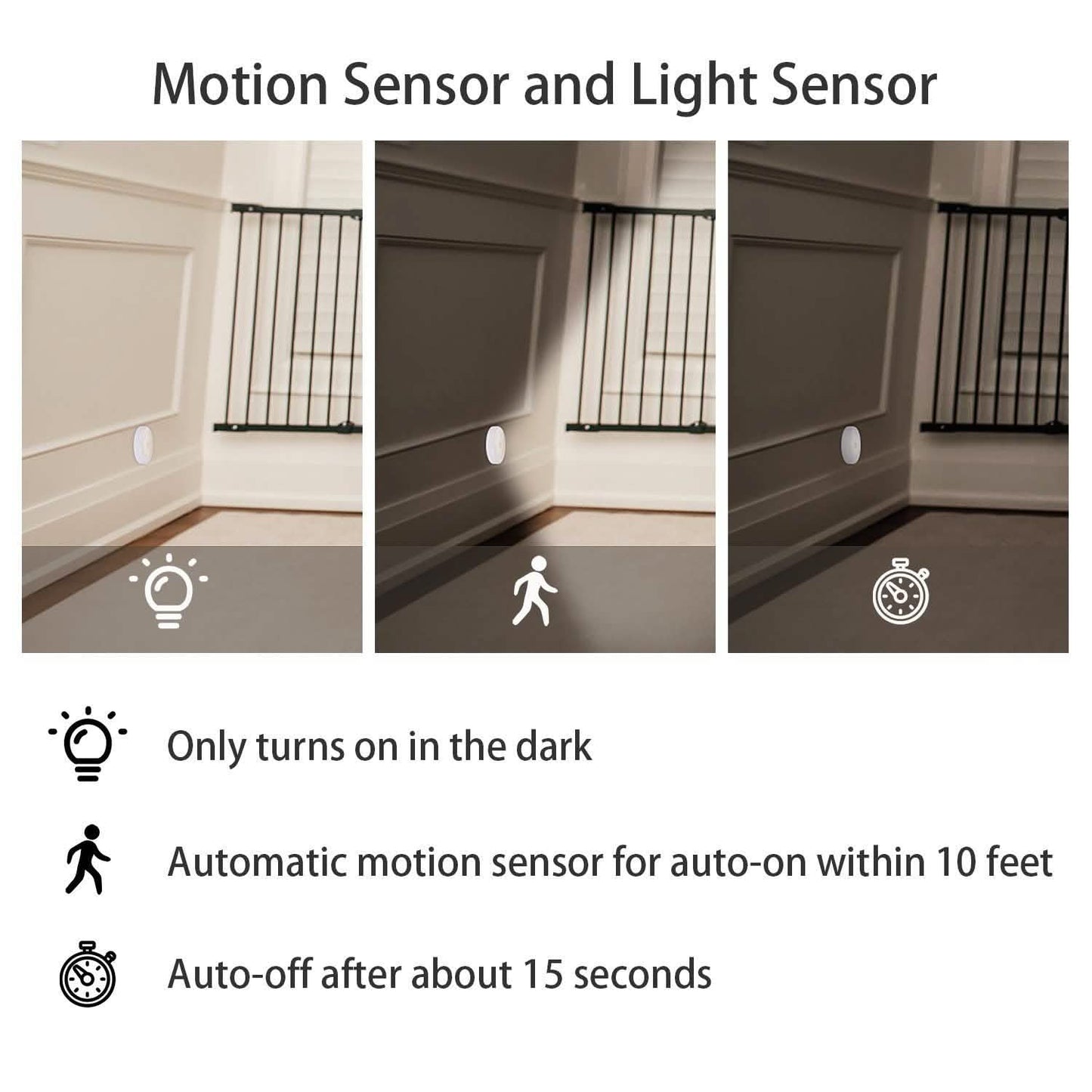 3-Piece: Motion Sensor Stick-on Cordless Night LED Lamp DailySale