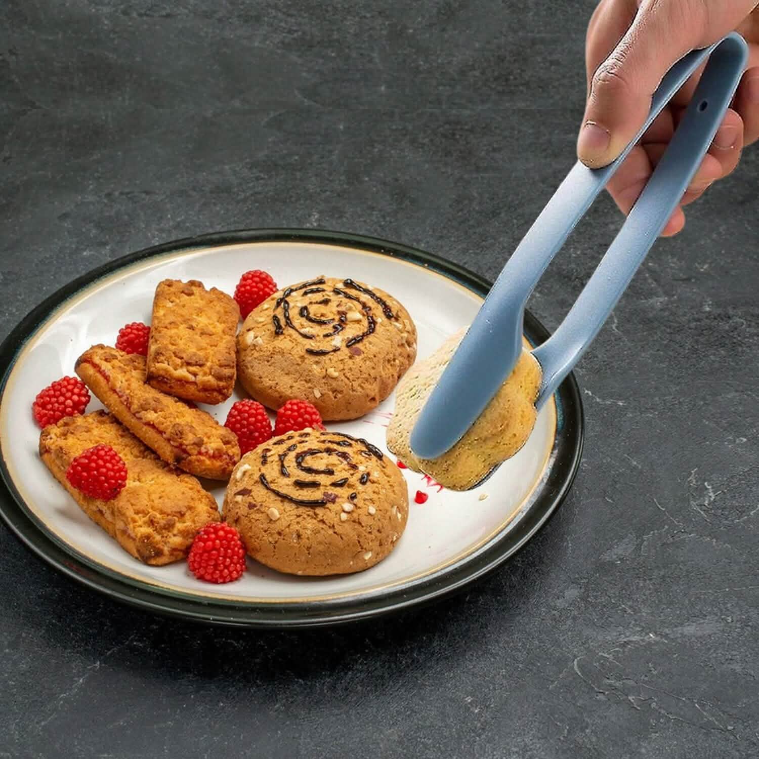 3-Piece: Non-Slip Multifunctional Food Tongs Clamps Cooking Kitchen Gadget DailySale