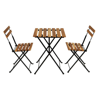 3-Piece: Patio Dining Table Chairs Set DailySale