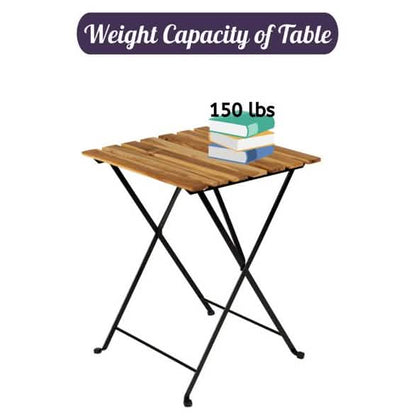 3-Piece: Patio Dining Table Chairs Set DailySale