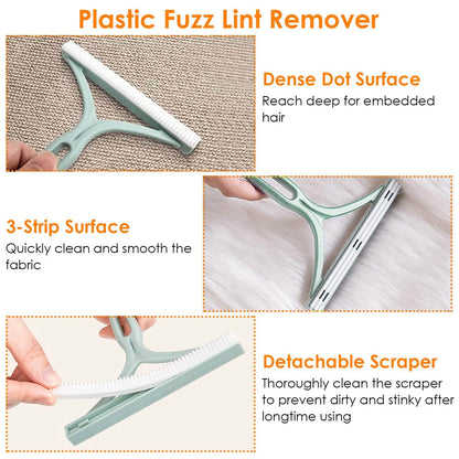 3-Piece: Portable Reusable Double Side Lint Remover DailySale