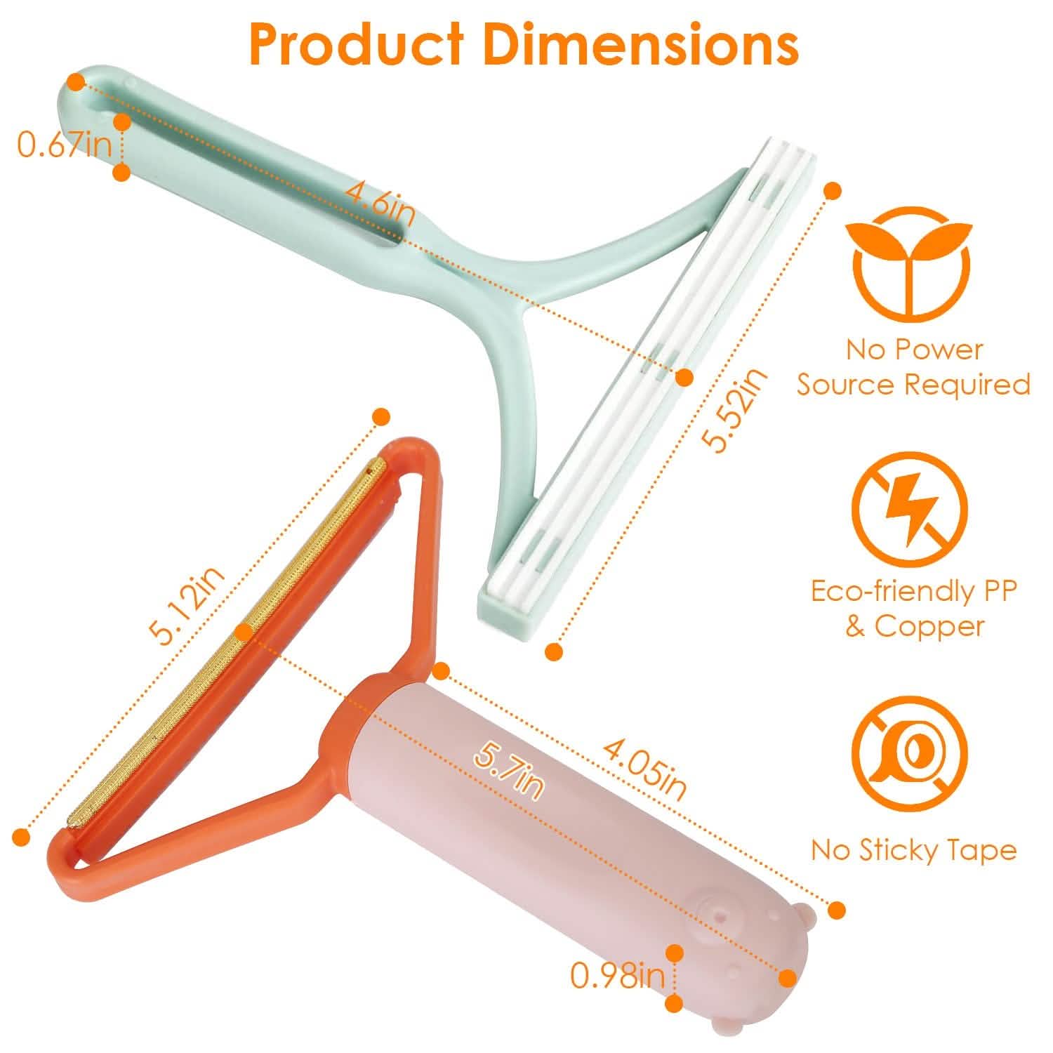 3-Piece: Portable Reusable Double Side Lint Remover DailySale