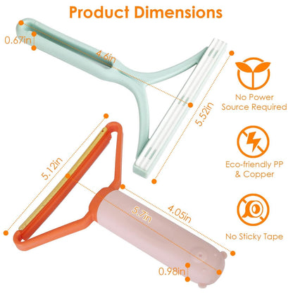 3-Piece: Portable Reusable Double Side Lint Remover DailySale