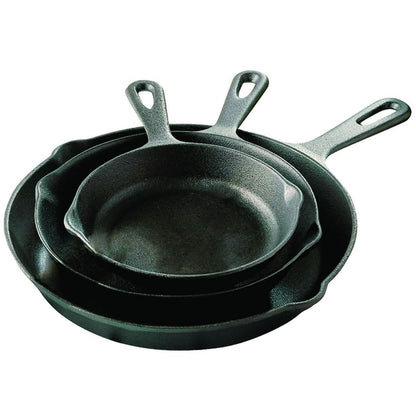 3-Piece: Pre-Seasoned Cast Iron Skillet Set DailySale
