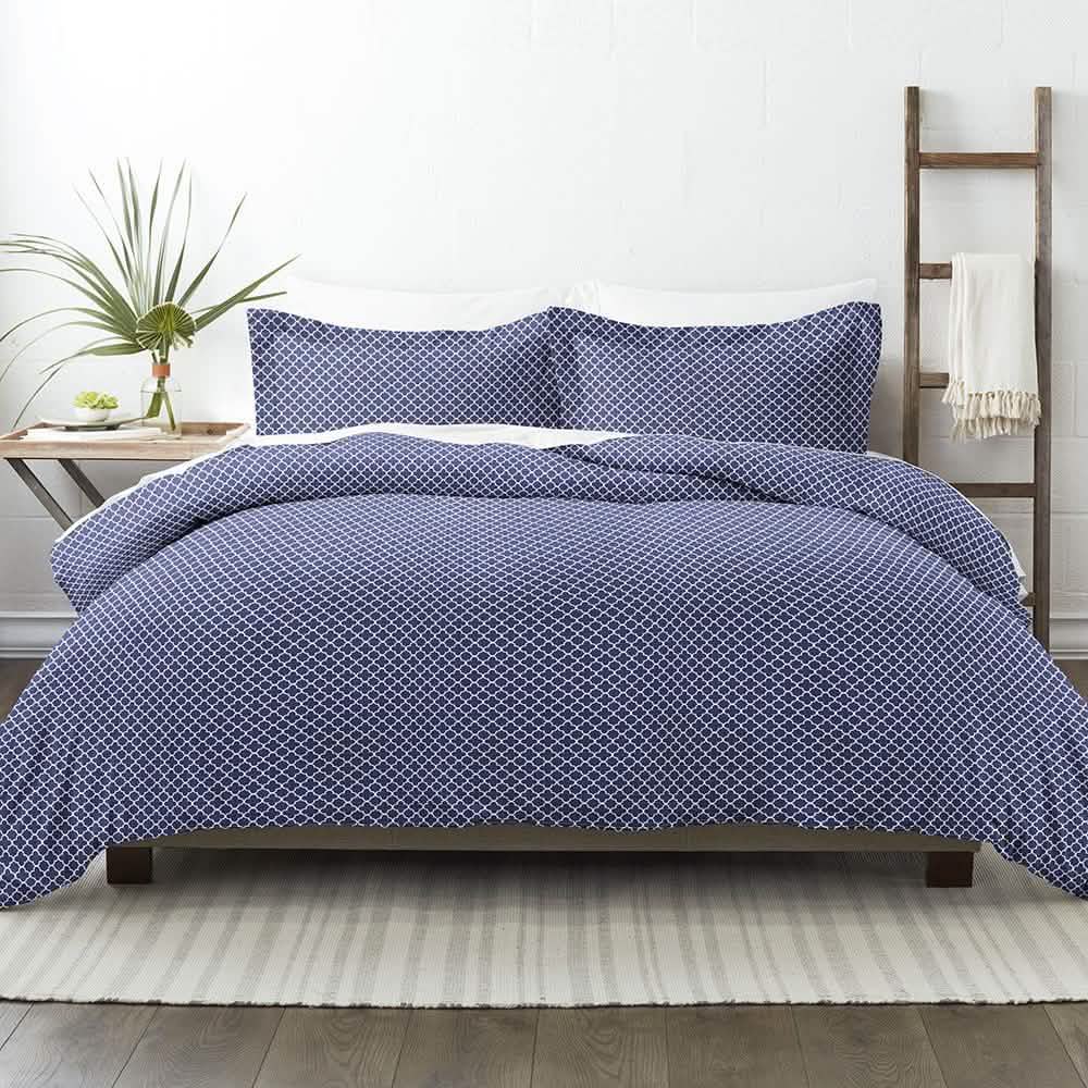 3-Piece: Quatrefoil Patterned Duvet Cover Set DailySale