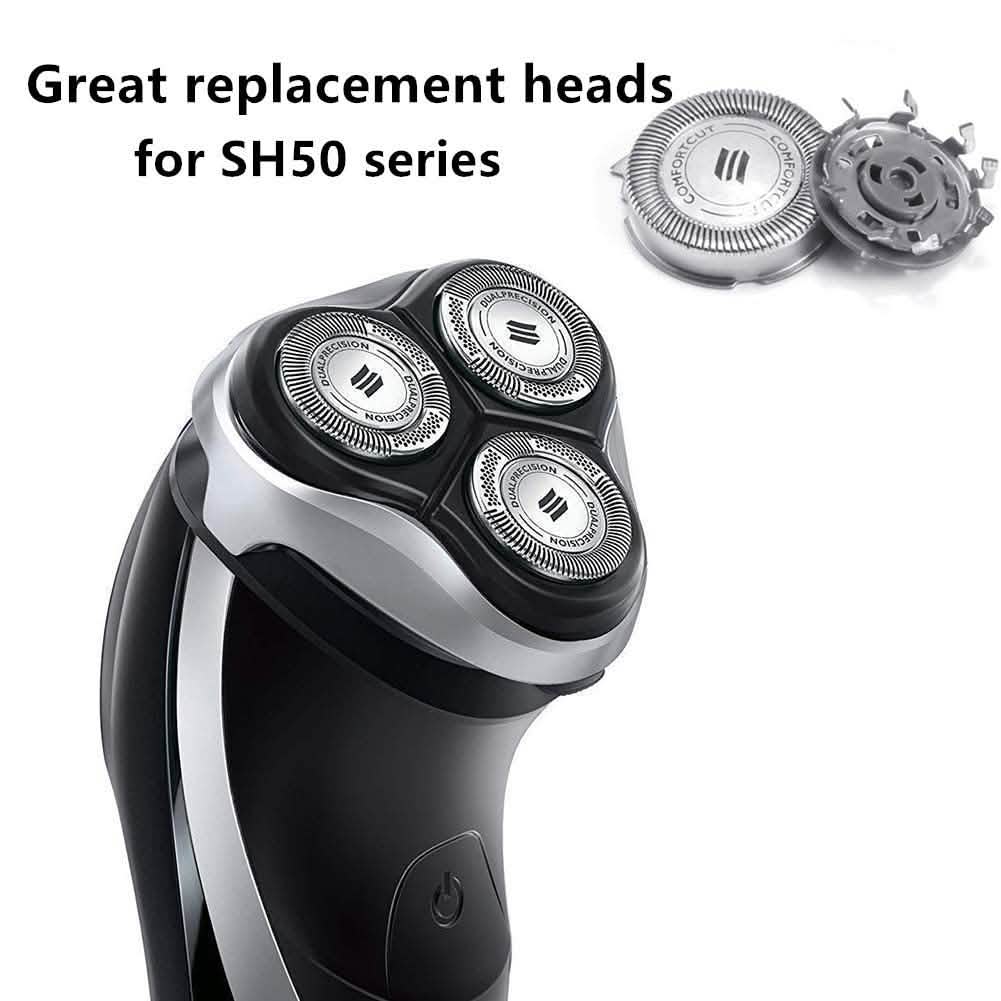 3-Piece: Replacement Shaver Heads for Norelco Philips SH50 DailySale