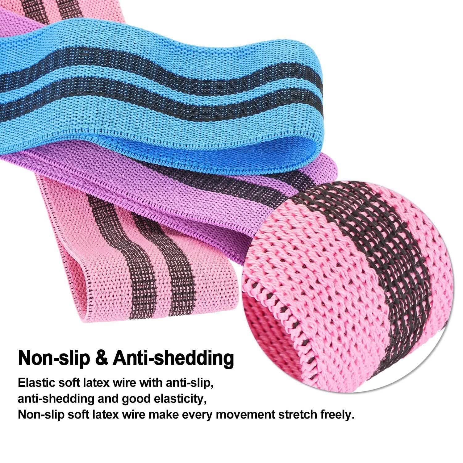 3-Piece: Resistance Loop Bands Hip Legs Training Set DailySale