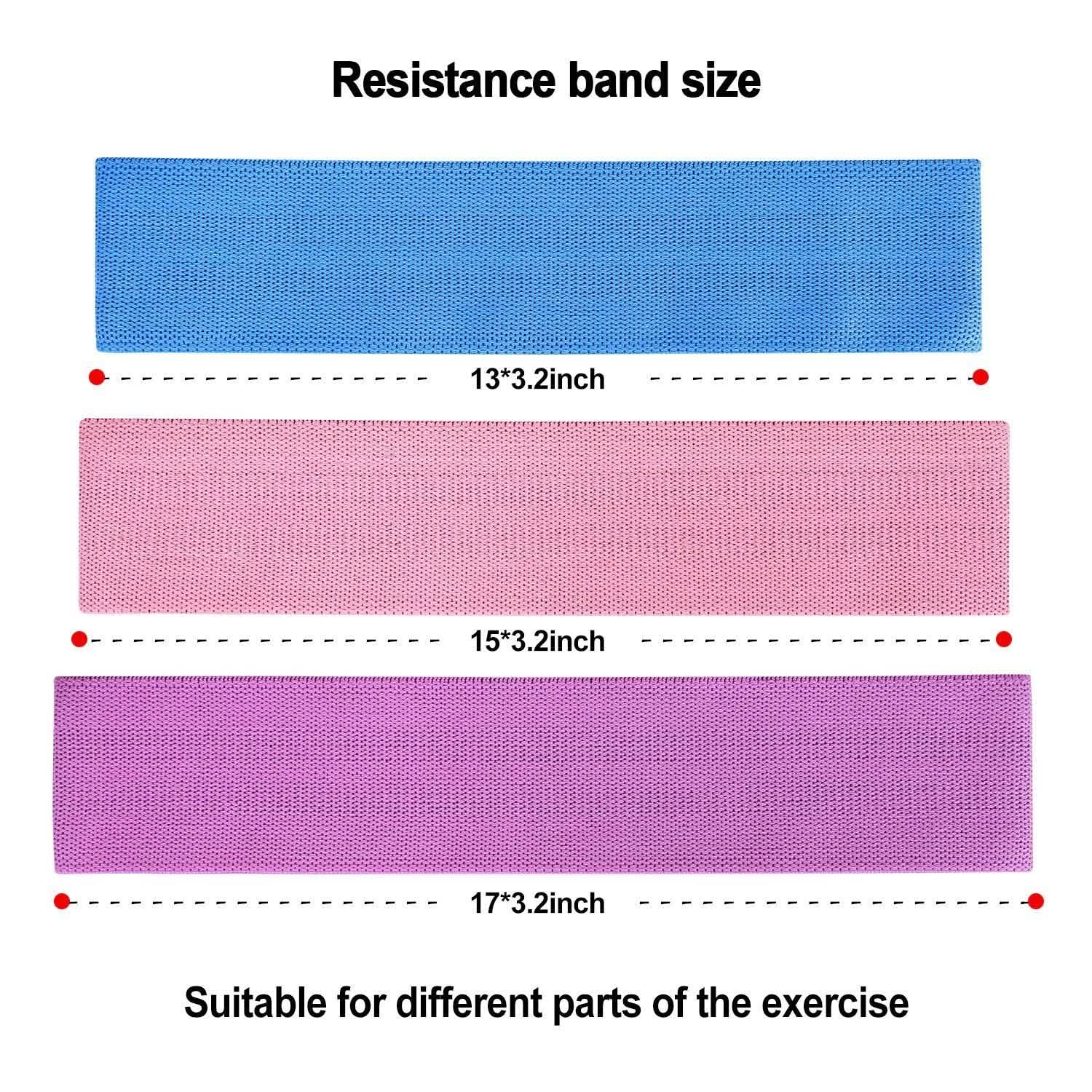 3-Piece: Resistance Loop Bands Hip Legs Training Set DailySale