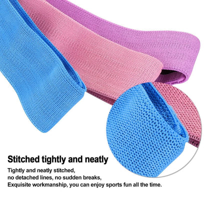 3-Piece: Resistance Loop Bands Hip Legs Training Set DailySale