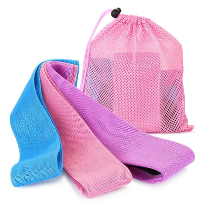 3-Piece: Resistance Loop Bands Hip Legs Training Set DailySale