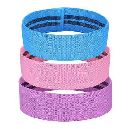 3-Piece: Resistance Loop Bands Hip Legs Training Set DailySale