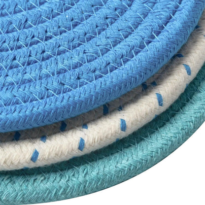 3-Piece Set: 100% Pure Cotton Thread Weave Hot Pot Holders DailySale