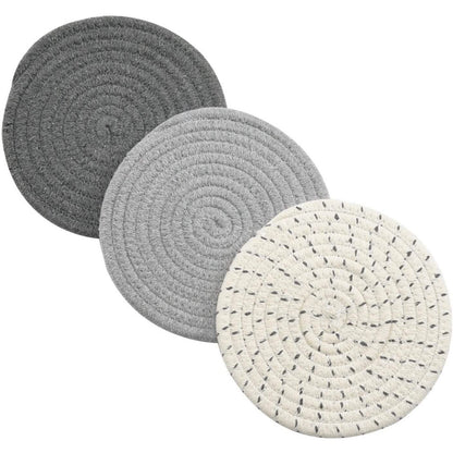 3-Piece Set: 100% Pure Cotton Thread Weave Hot Pot Holders DailySale