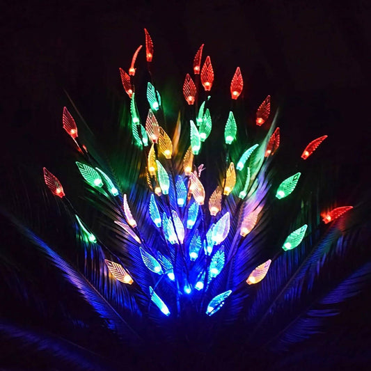 3-Piece Set: 60 LED Solar Garden Lights Tree Branch Leaf Shape Lamp DailySale