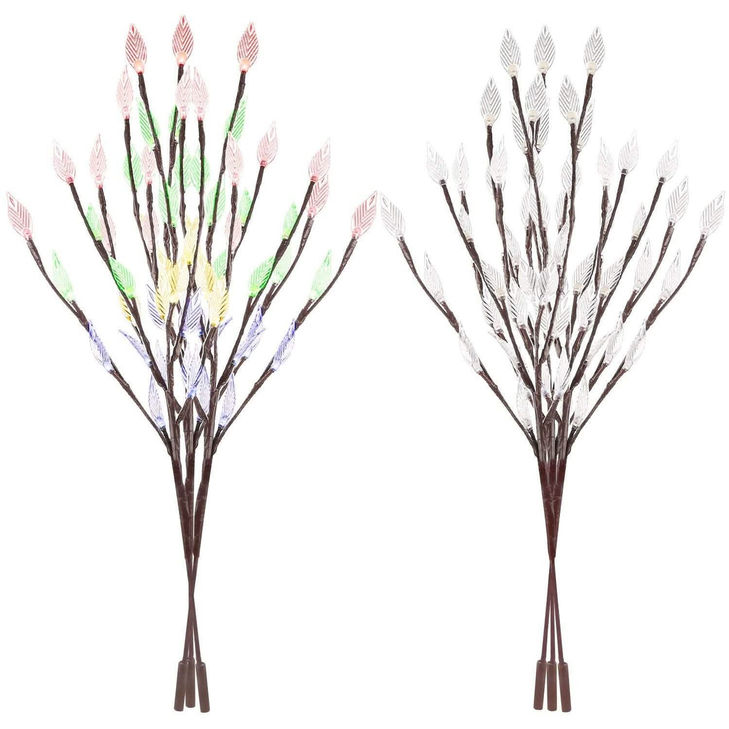 3-Piece Set: 60 LED Solar Garden Lights Tree Branch Leaf Shape Lamp DailySale