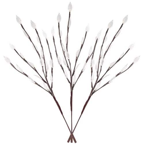 3-Piece Set: 60 LED Solar Garden Lights Tree Branch Leaf Shape Lamp DailySale