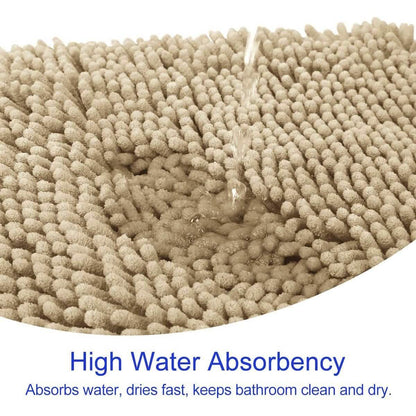 3-Piece Set: Bathroom Rugs Set Ultra Soft Non Slip and Absorbent Chenille DailySale