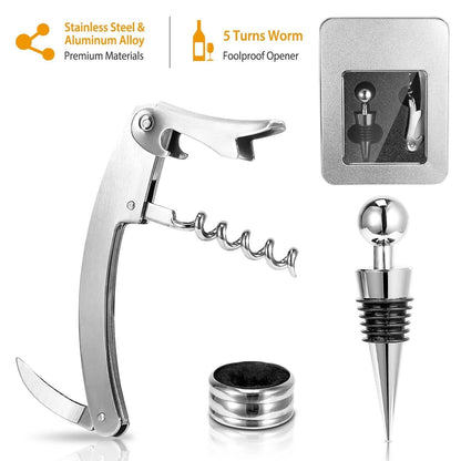 3-Piece Set: Corkscrew Bottle Opener Set DailySale