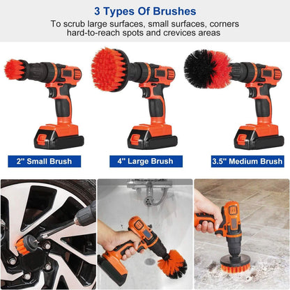 3-Piece Set: Drill Brush Power Scrubber DailySale