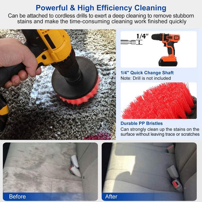 3-Piece Set: Drill Brush Power Scrubber DailySale