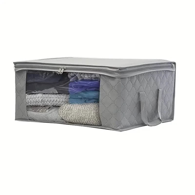 3-Piece Set: Foldable Storage Bags - Large Capacity Clothes Storage Containers DailySale