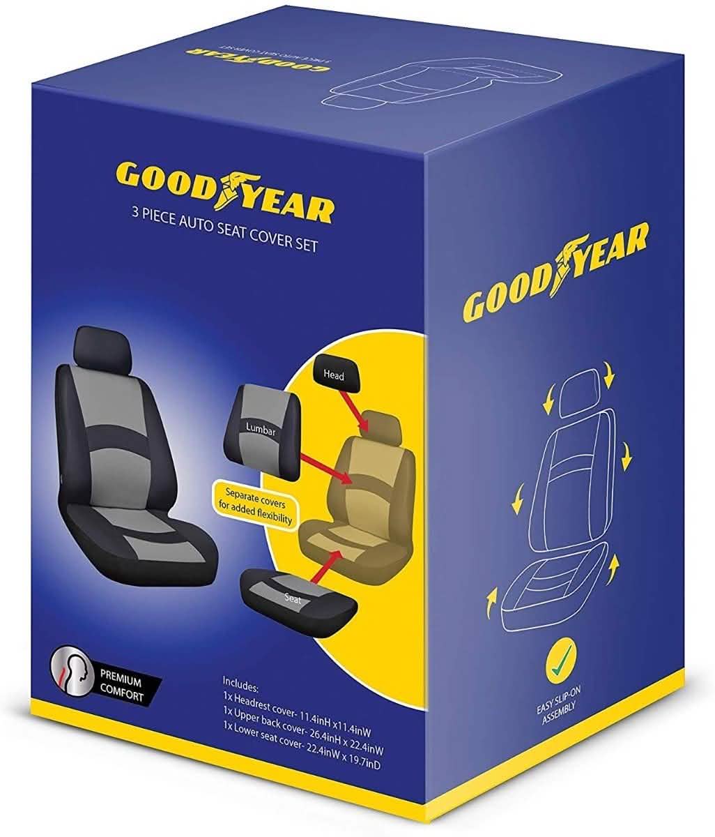 3-Piece Set: Goodyear Auto Seat Cover DailySale