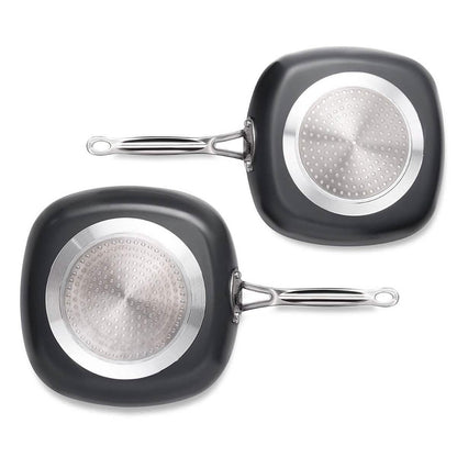 3 Piece Set: Gotham Steel 1682 Nonstick Copper Square Shallow Pan DailySale