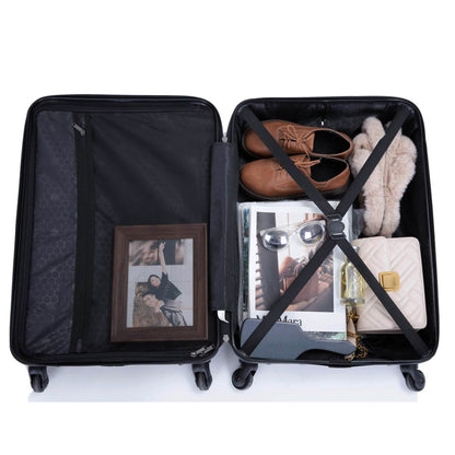 3-Piece Set: Hardshell Lightweight Suitcase with TSA Lock Spinner Wheels DailySale