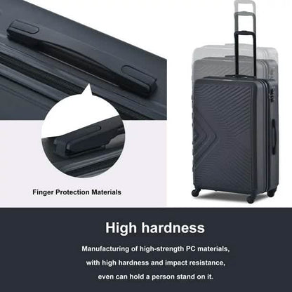 3-Piece Set: Hardshell Lightweight Suitcase with TSA Lock Spinner Wheels DailySale
