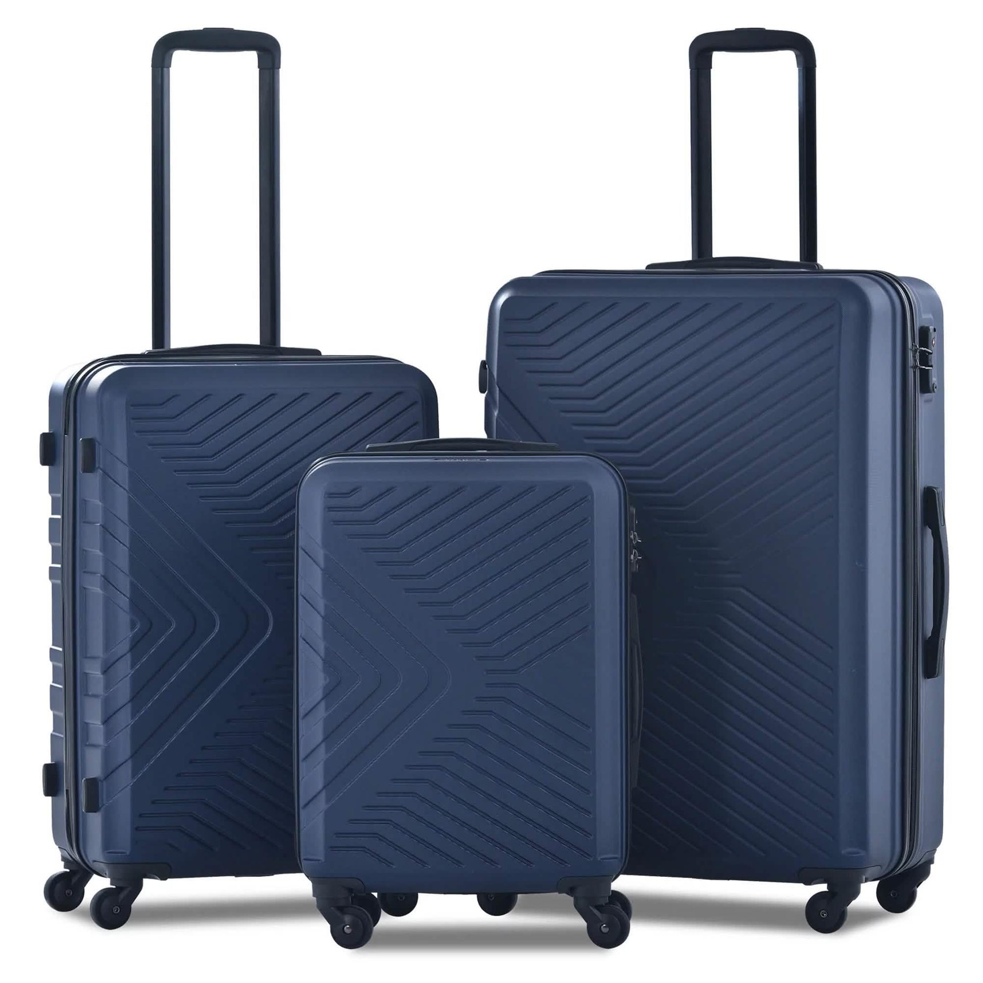 3-Piece Set: Hardshell Lightweight Suitcase with TSA Lock Spinner Wheels DailySale