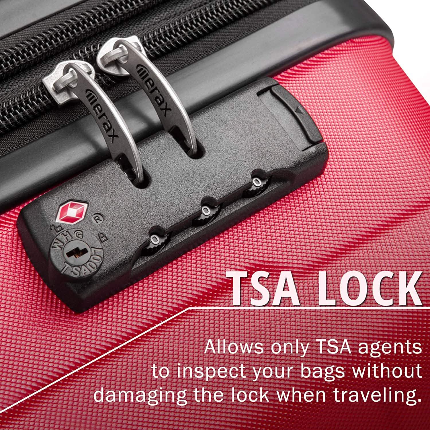 3-Piece Set: Lightweight Hard Luggage with Swivel Wheels and TSA Lock DailySale