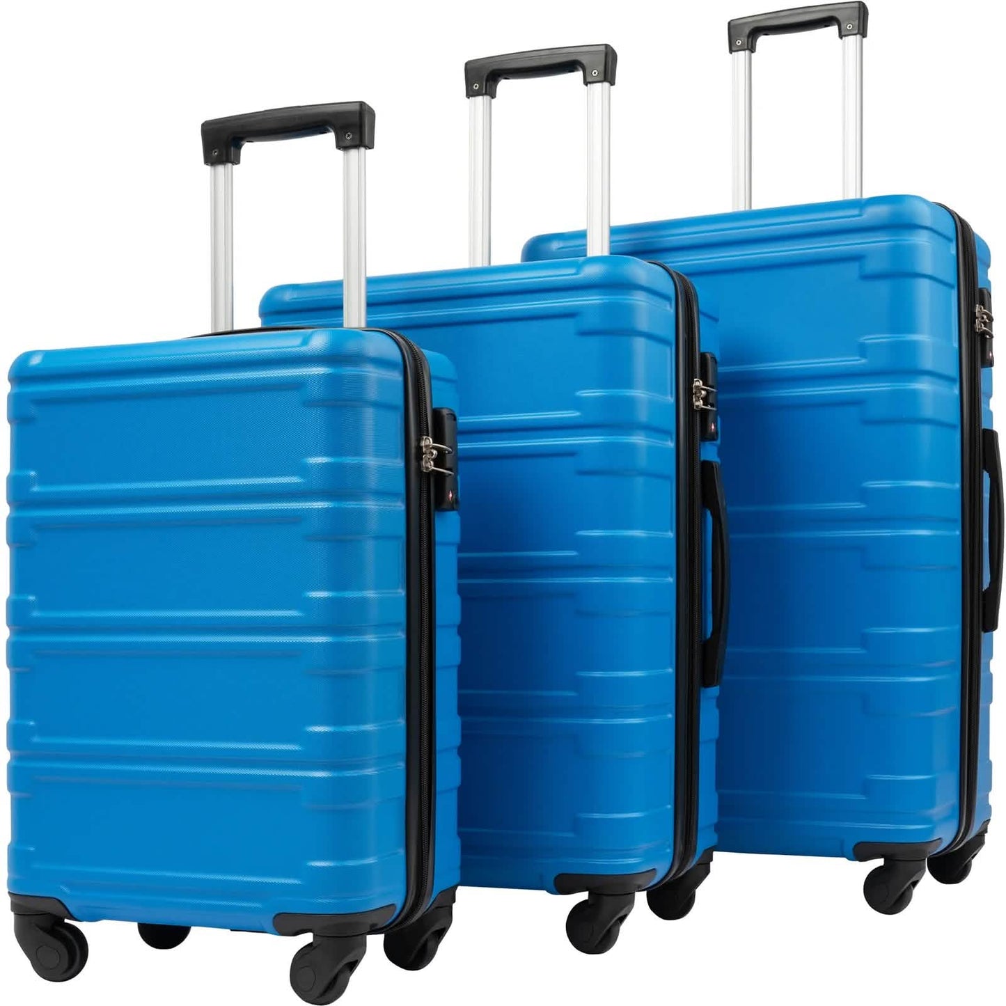 3-Piece Set: Luggage Set Hardside Spinner Suitcase With TSA Lock DailySale