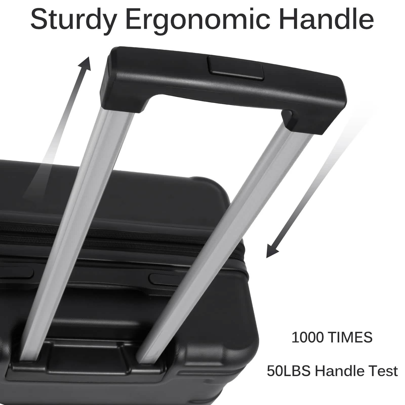 3-Piece Set: Luggage Set Hardside Spinner Suitcase With TSA Lock DailySale