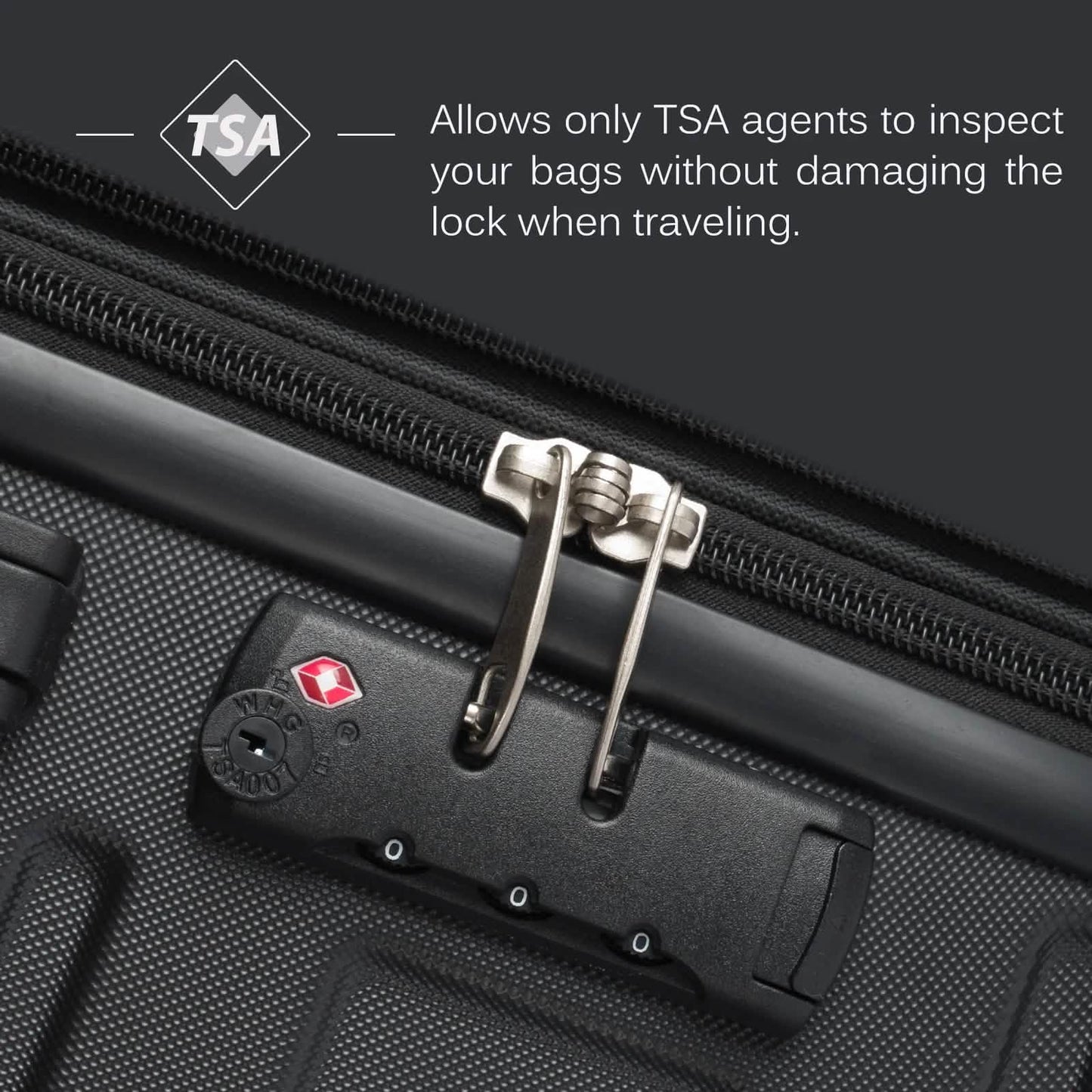 3-Piece Set: Luggage Set Hardside Spinner Suitcase With TSA Lock DailySale