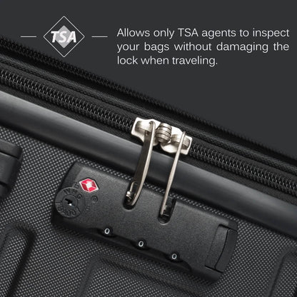 3-Piece Set: Luggage Set Hardside Spinner Suitcase With TSA Lock DailySale
