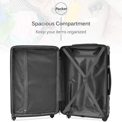 3-Piece Set: Luggage Set Hardside Spinner Suitcase With TSA Lock DailySale