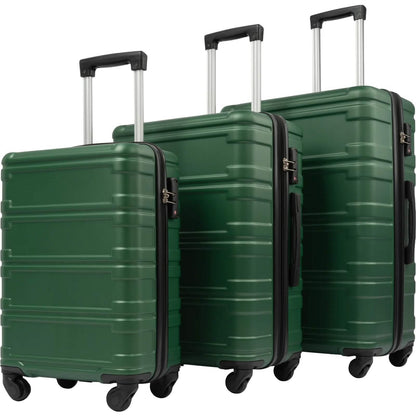 3-Piece Set: Luggage Set Hardside Spinner Suitcase With TSA Lock DailySale