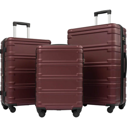 3-Piece Set: Luggage Set Hardside Spinner Suitcase With TSA Lock DailySale