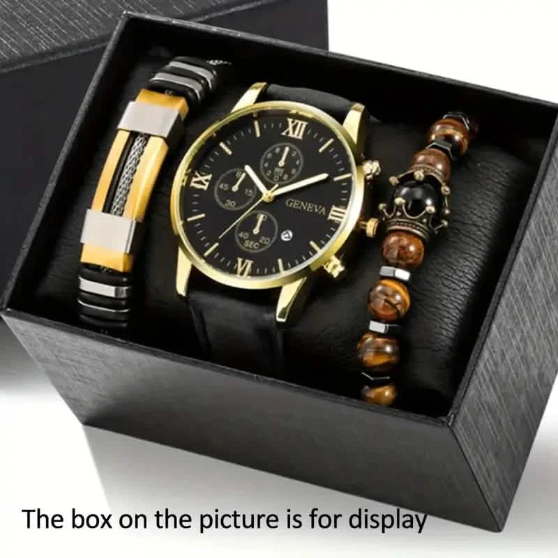 3-Piece Set: Men's Casual Analog Watches DailySale