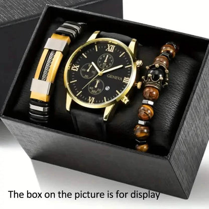 3-Piece Set: Men's Casual Analog Watches DailySale