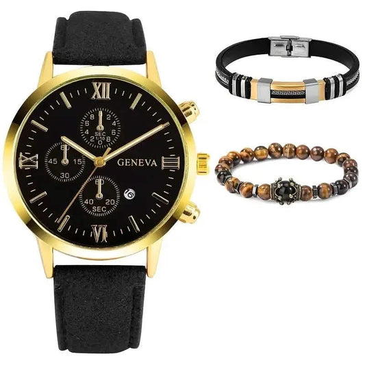 3-Piece Set: Men's Casual Analog Watches DailySale