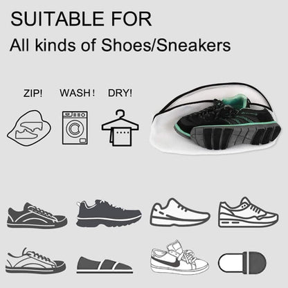 3-Piece Set: Mesh Shoe Laundry Bags with Zip Closure DailySale
