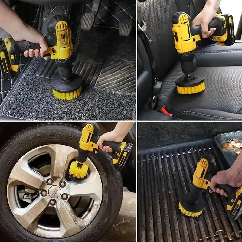 3-Piece Set: Power Scrubber Wash Cleaning Brushes Tool Kit DailySale