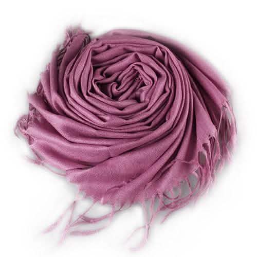 3-Piece Set: Pure Color Tassel Artificial Cashmere Shawl Soft Wrap DailySale
