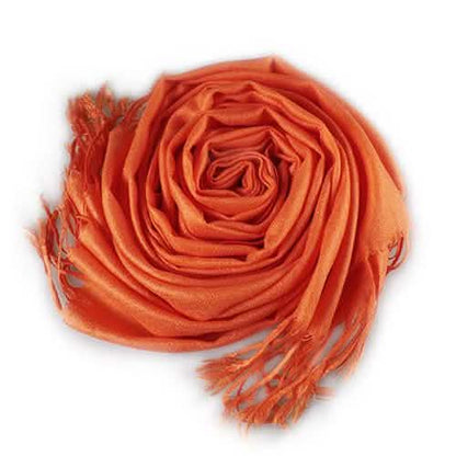 3-Piece Set: Pure Color Tassel Artificial Cashmere Shawl Soft Wrap DailySale