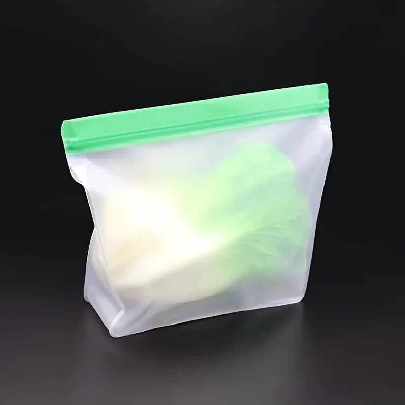 3-Piece Set: Reusable Silicone Food Storage Bag, Leak Proof And Reusable Freezer Bag - Small, Medium and Large DailySale