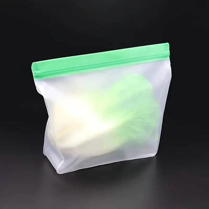 3-Piece Set: Reusable Silicone Food Storage Bag, Leak Proof And Reusable Freezer Bag - Small, Medium and Large DailySale