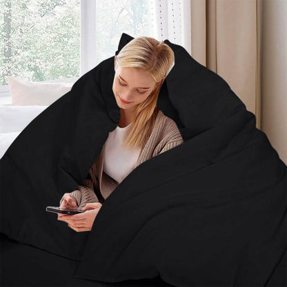 3-Piece Set: Royal Linens Double Brushed Full Duvet Covers With Zipper Closure DailySale
