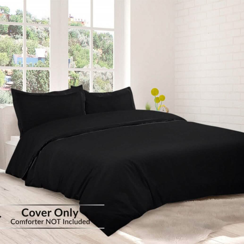 3-Piece Set: Royal Linens Double Brushed Full Duvet Covers With Zipper Closure DailySale