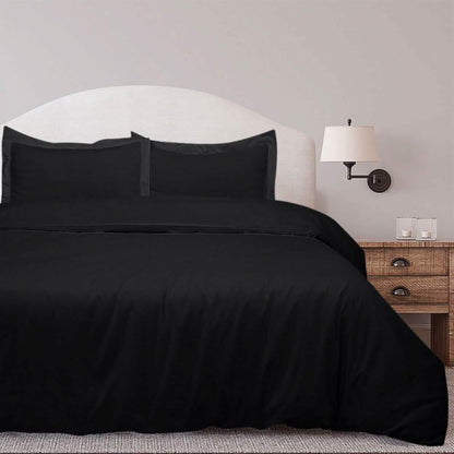 3-Piece Set: Royal Linens Double Brushed Full Duvet Covers With Zipper Closure DailySale
